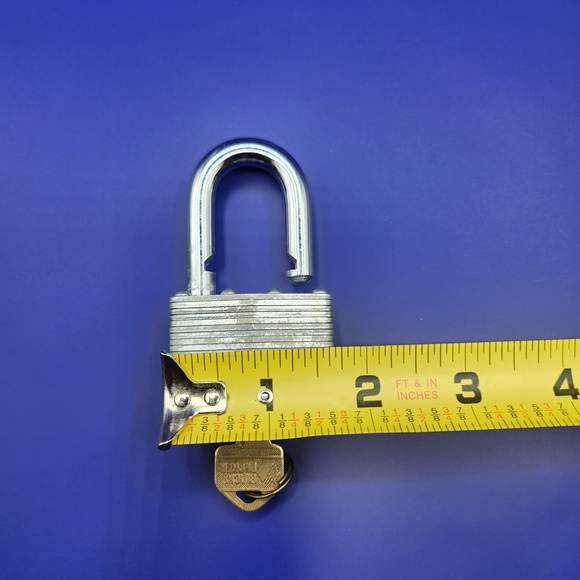 Silver Padlock with Key - Picture 3 of 5